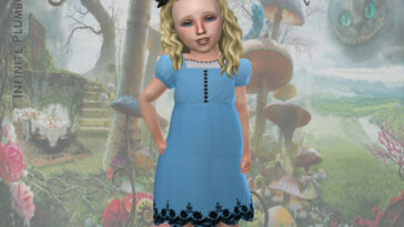 ane Illusions Toddler Alice Dress by InfinitePlumbobs at TSR