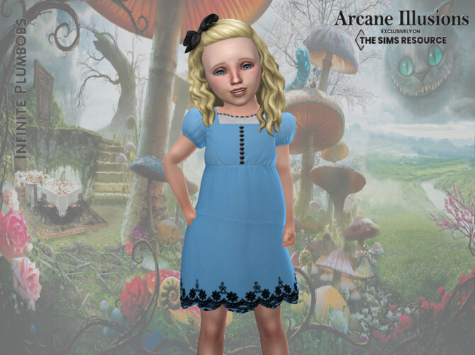 ane Illusions Toddler Alice Dress by InfinitePlumbobs at TSR