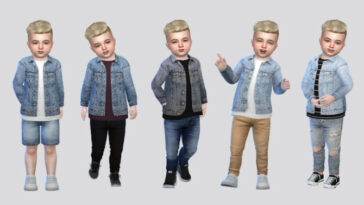 axon Denim Shirt Jacket Toddler by McLayneSims at TSR