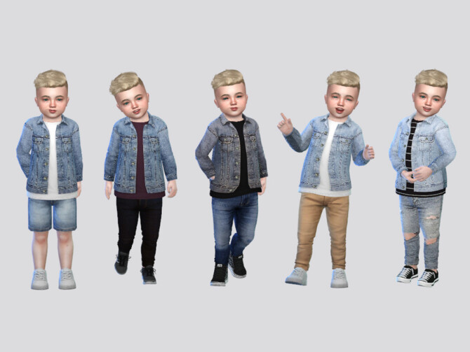 axon Denim Shirt Jacket Toddler by McLayneSims at TSR