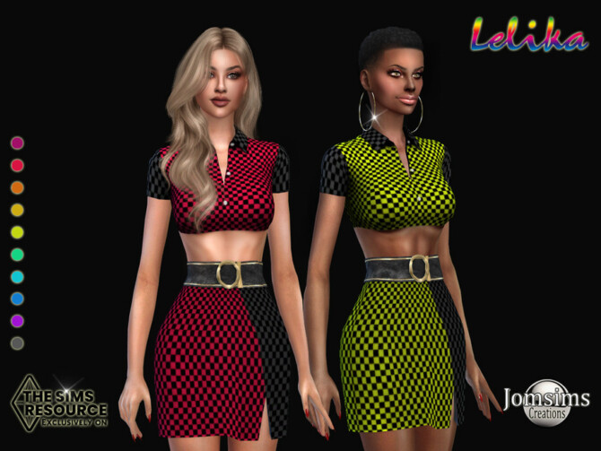 lelika dress by jomsims at TSR