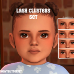 2D cluster lashes set by chewybutterfly