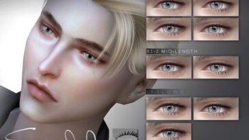 3D EYELASHES M V1 by S-Club at TSR