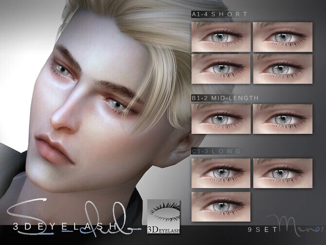 3D EYELASHES M V1 by S-Club at TSR