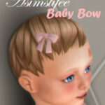 A little bow for your babies with short hair.