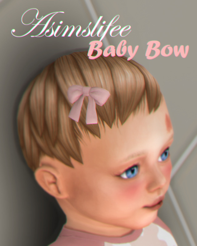 A little bow for your babies with short hair.