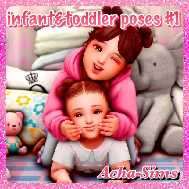 Acha infant & toddler poses #1 by Acha_sims