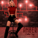 Amber Collar Top by bluerose