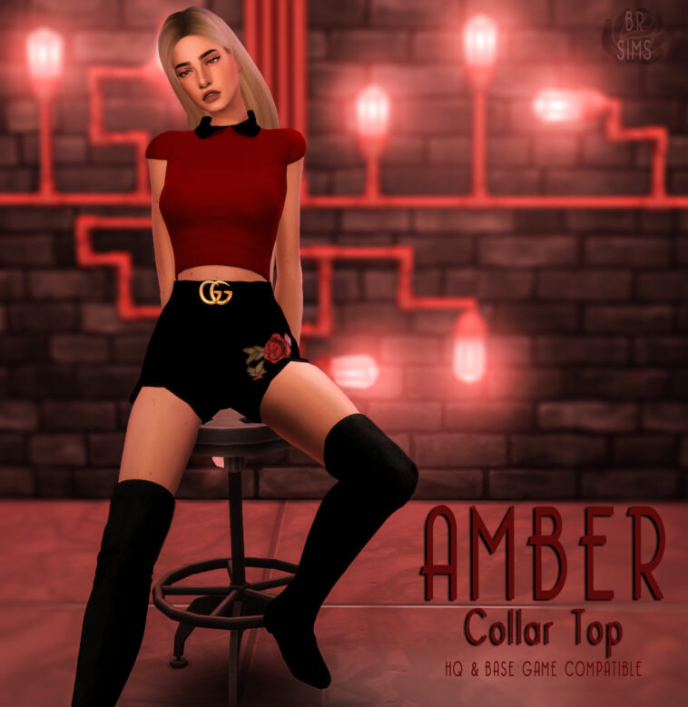 Amber Collar Top by bluerose