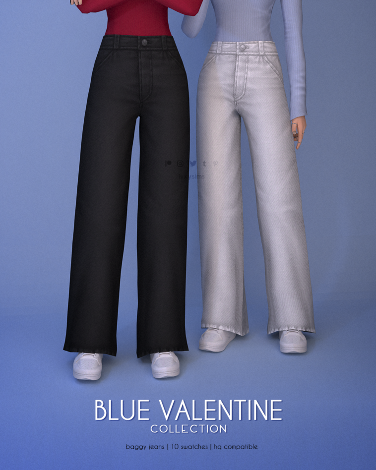 Baggy Jeans - Blue Valentine Collection by luxysims