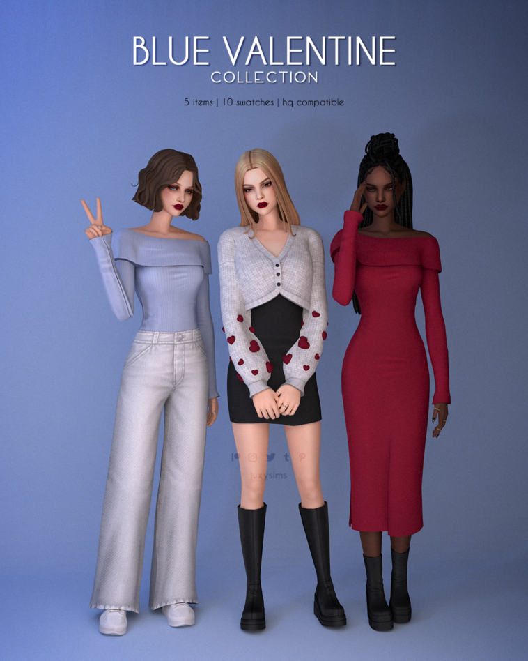 Blue Valentine Collection - Complete by luxysims