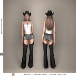 Bodysuit + Cowgirl Pants - Western Collection by luxysims