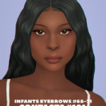 CONTACTS 101 as DEFAULT \ INFANTS eyebrows #68-71 by sims3melancholic