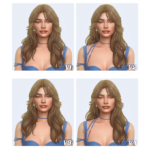 Christen Hairstyle (4 Versions) by simstrouble