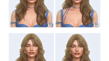 Christen Hairstyle (4 Versions) by simstrouble