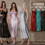 Delicate Satin Dress by bluerose