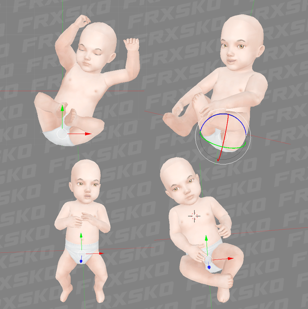 First Love Pose Pack (Infant PP) by Frxsk0