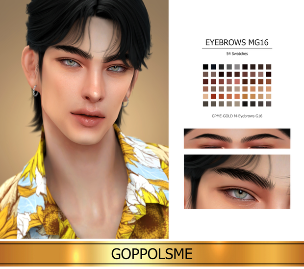 GPME-GOLD M-Eyebrows G16 by GoppolsMe