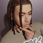 GT box braids full head by Sailor24Love Sims