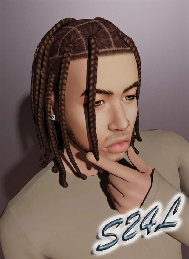 GT box braids full head by Sailor24Love Sims