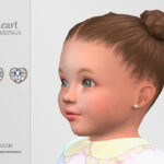 Heart Earrings Infant by Suzue