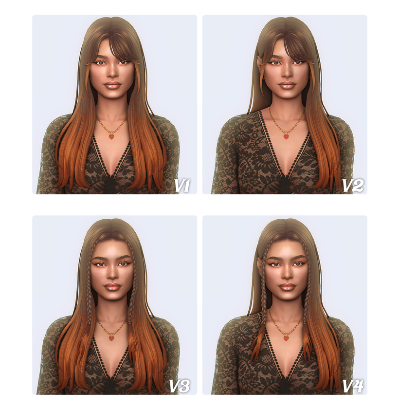 Holly Hairstyles (Bangs and Braids) by simstrouble
