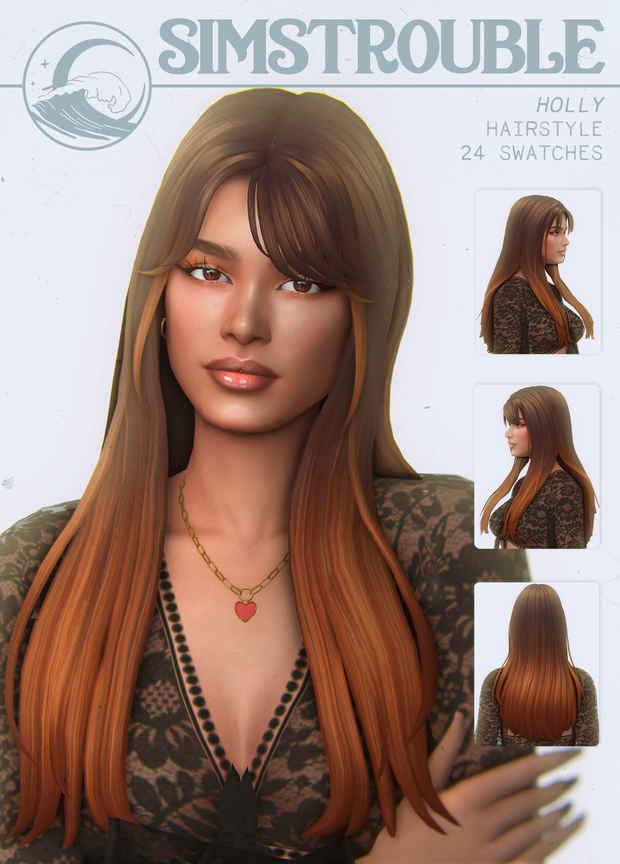 Holly Hairstyles (Bangs and Braids) by simstrouble