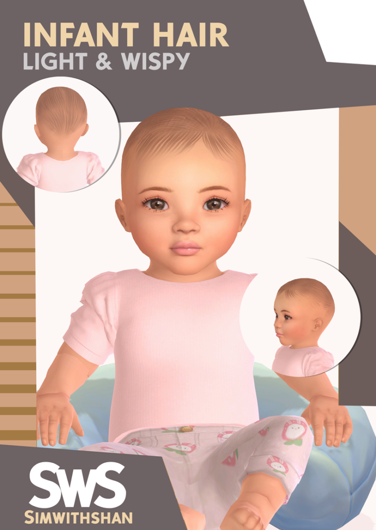 Infant Hairbase - Light & Wispy by SimwithShan