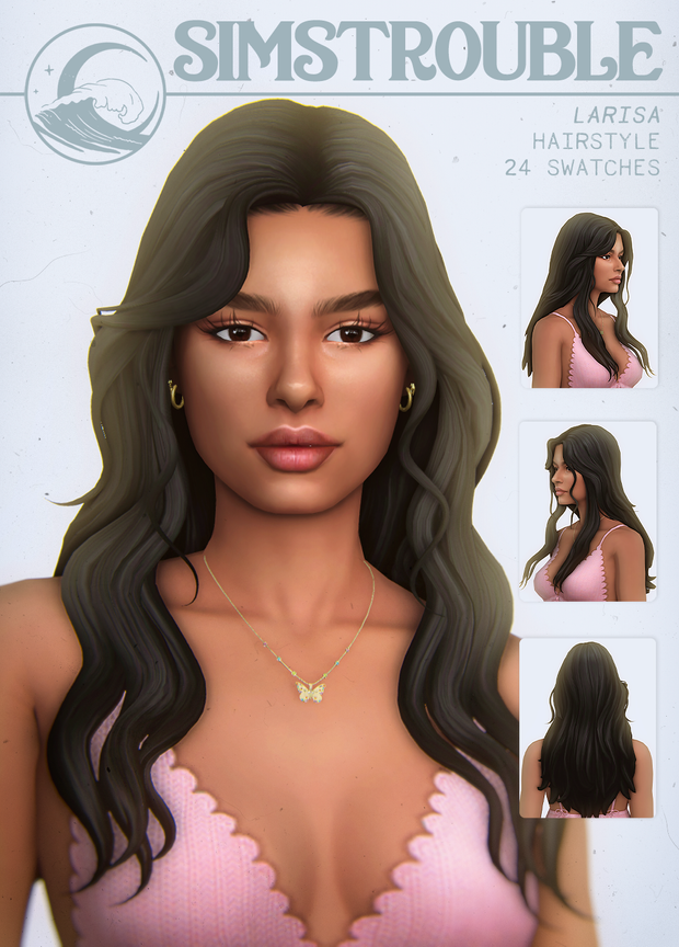 Larisa Hairstyle by simstrouble