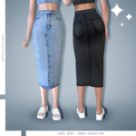 Long Skirt - Denim Collection by luxysims