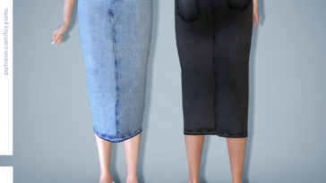 Long Skirt - Denim Collection by luxysims