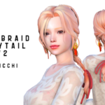 Low braid ponytail V2 by icchi