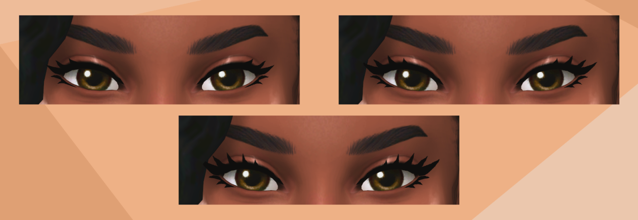 MAXIS MATCH MASCARA 3D EYELASHES by ISAIAHILLUSTRATES