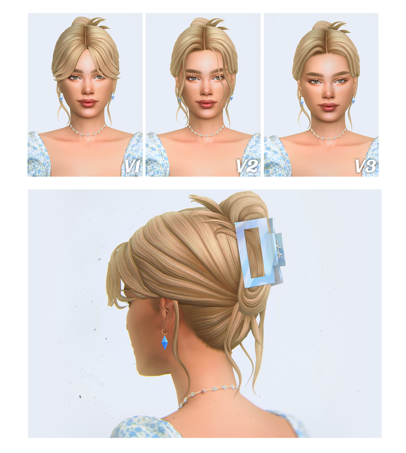 Matilda Hairstyle (3 Versions) by simstrouble