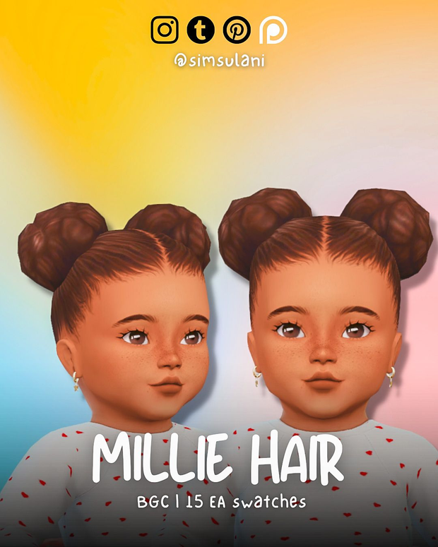 Millie Hair | Free by Simsulani