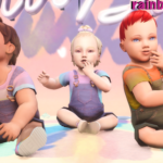 Rainbow Overalls For Infants by Ellieandra