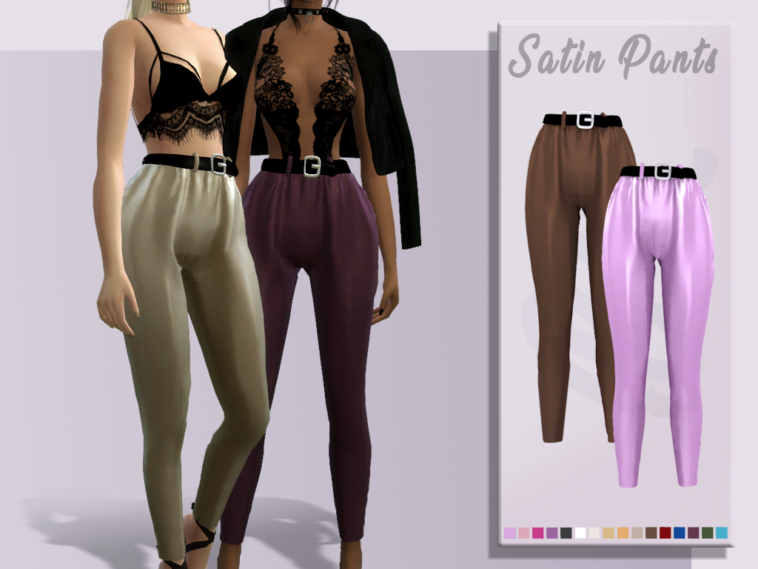 Satin pants by bluerose