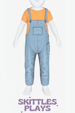 SkittlesPlays - Denim Dungarees INFANT + TODDLER by skittlesplays