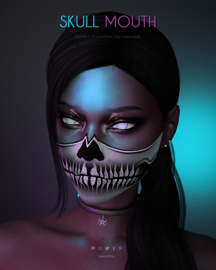 Skull Mouth by luxysims