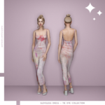 Sleveless Dress - Tie Dye Collection by luxysims