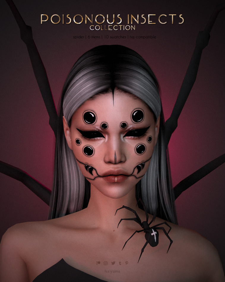 Spider - Poisonous Insects Collection by luxysims