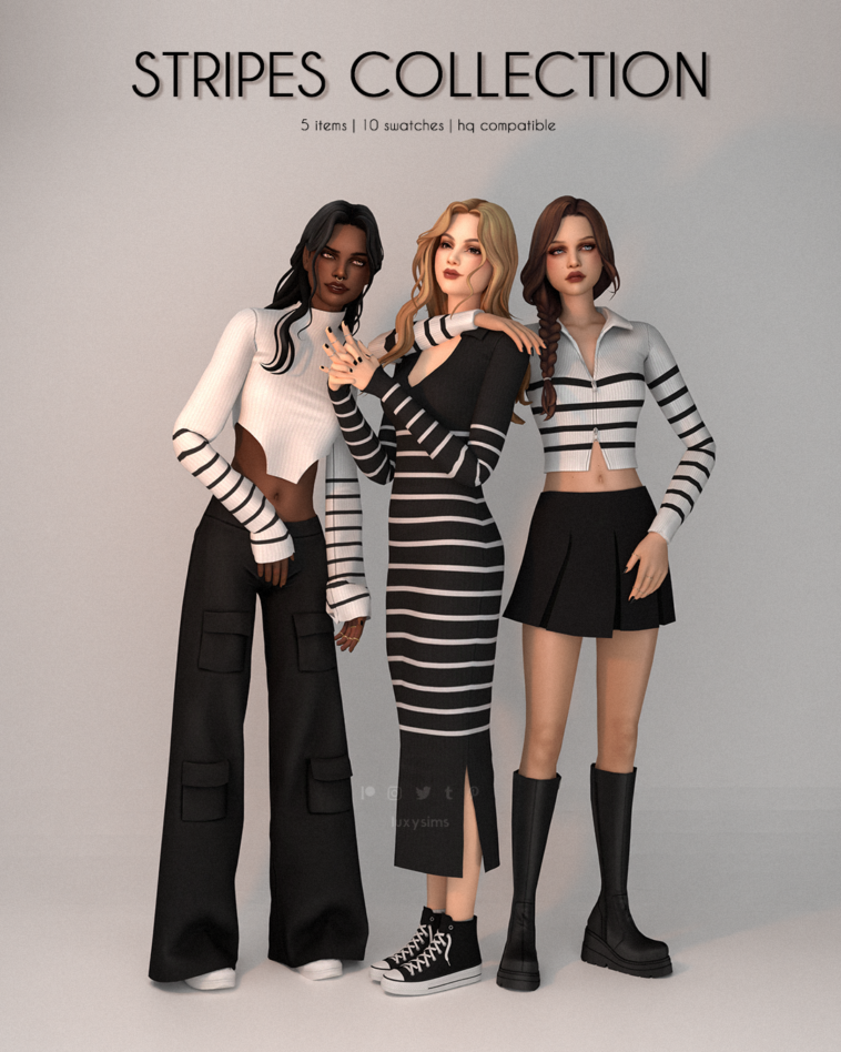 Stripes Collection - Complete by luxysims