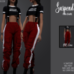 Suspenders pants by bluerose