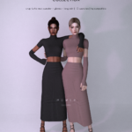 Sweater + Gloves + Skirt - Back to Work Collection by luxysims