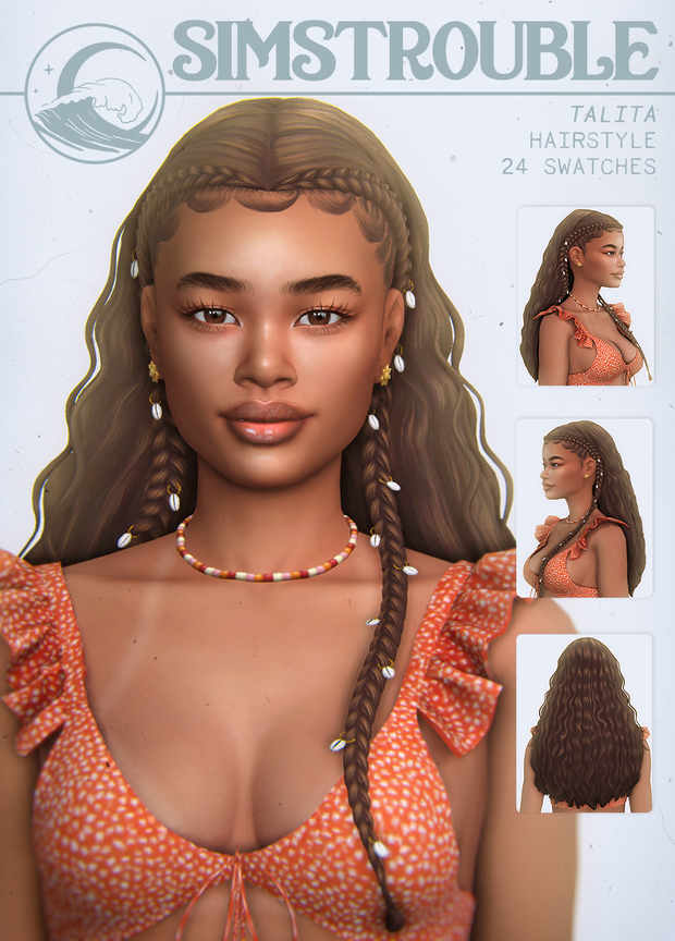 Talita Hairstyle by simstrouble