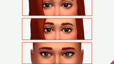The Sims 4 Straight Eyebrow by Creator Mono