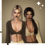 Tie Up Crop Top - Crochet Collection by luxysims