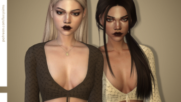 Tie Up Crop Top - Crochet Collection by luxysims