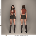 Top + Skirt - Western Collection by luxysims