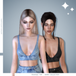 Triangle Top - Denim Collection by luxysims